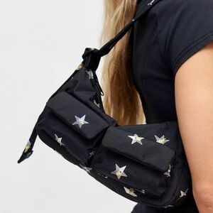 Baggu small cargo bag-blue star pattern